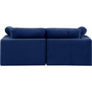 Meridian Comfy Navy Velvet Modular Sofa IMAGE 3