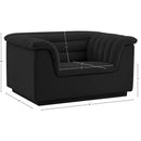 Meridian Cascade Black Boucle Fabric Chair IMAGE 18