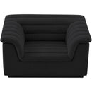 Meridian Cascade Black Boucle Fabric Chair IMAGE 4