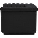 Meridian Cascade Black Boucle Fabric Chair IMAGE 6