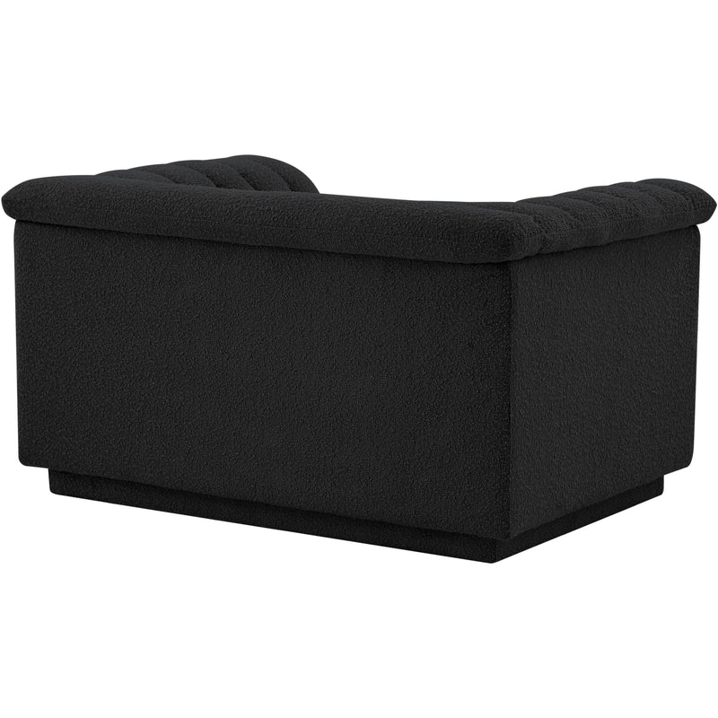 Meridian Cascade Black Boucle Fabric Chair IMAGE 7