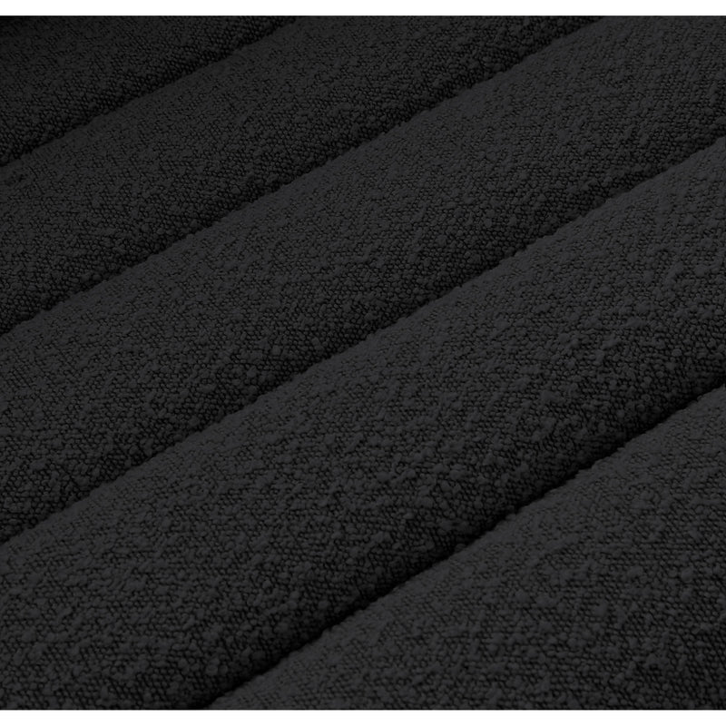 Meridian Cascade Black Boucle Fabric Sofa IMAGE 14