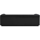 Meridian Cascade Black Boucle Fabric Sofa IMAGE 3