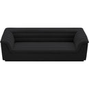 Meridian Cascade Black Boucle Fabric Sofa IMAGE 4