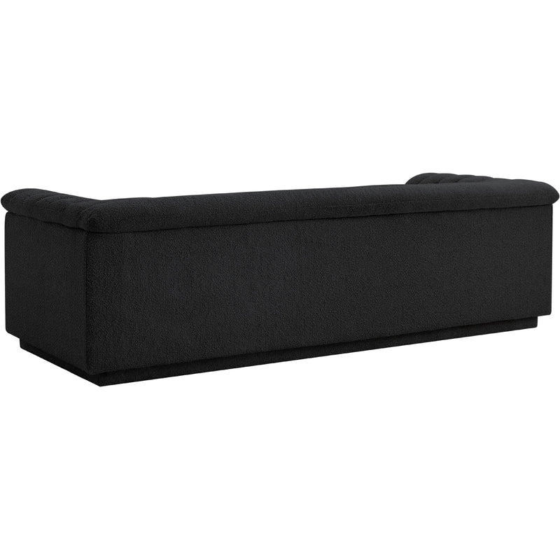 Meridian Cascade Black Boucle Fabric Sofa IMAGE 7