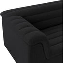 Meridian Cascade Black Boucle Fabric Sofa IMAGE 9