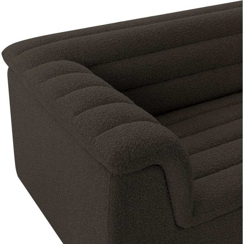 Meridian Cascade Brown Boucle Fabric Chair IMAGE 10