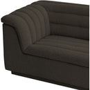 Meridian Cascade Brown Boucle Fabric Chair IMAGE 11