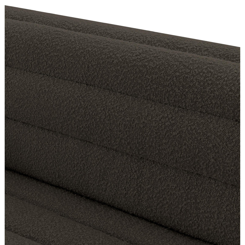Meridian Cascade Brown Boucle Fabric Chair IMAGE 13