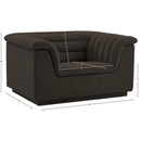 Meridian Cascade Brown Boucle Fabric Chair IMAGE 18