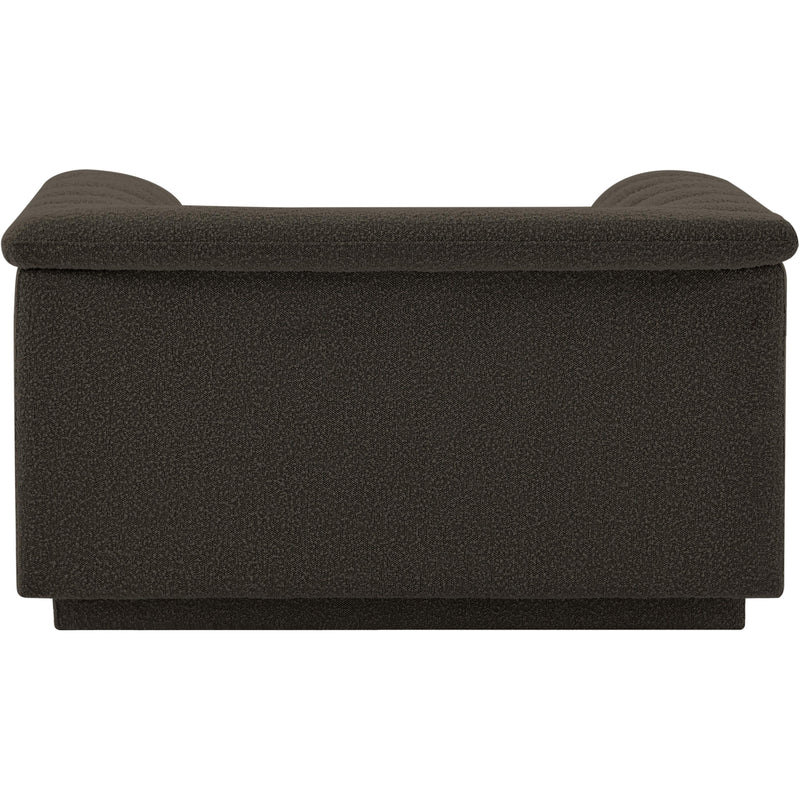 Meridian Cascade Brown Boucle Fabric Chair IMAGE 3