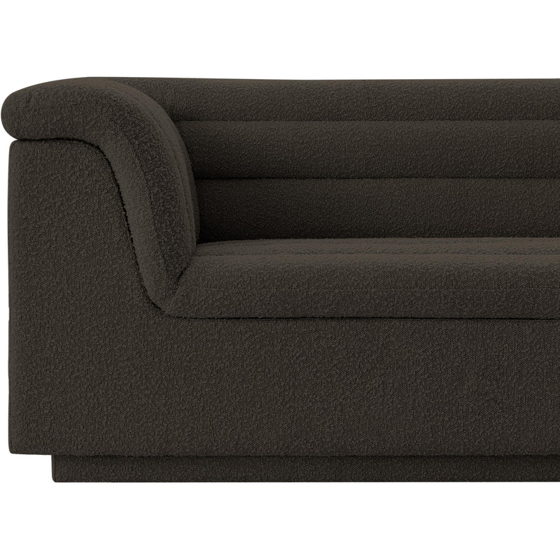 Meridian Cascade Brown Boucle Fabric Chair IMAGE 8