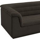 Meridian Cascade Brown Boucle Fabric Chair IMAGE 9