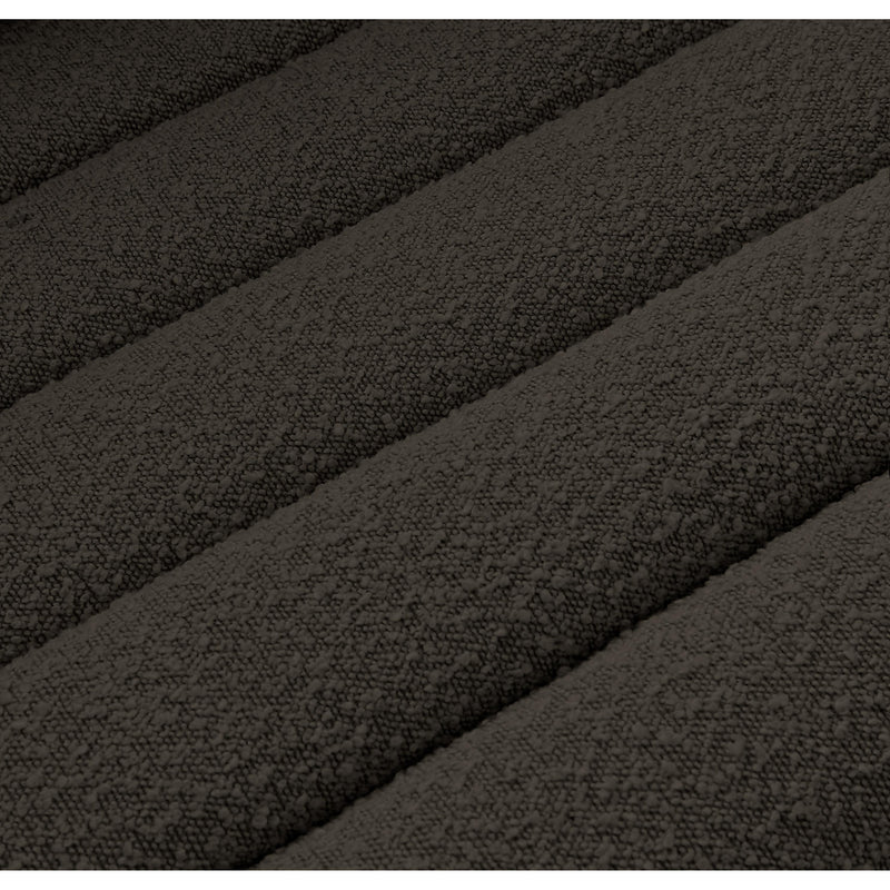 Meridian Cascade Brown Boucle Fabric Sofa IMAGE 14