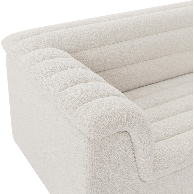 Meridian Cascade Cream Boucle Fabric Chair IMAGE 12