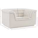 Meridian Cascade Cream Boucle Fabric Chair IMAGE 18