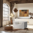 Meridian Cascade Cream Boucle Fabric Chair IMAGE 2