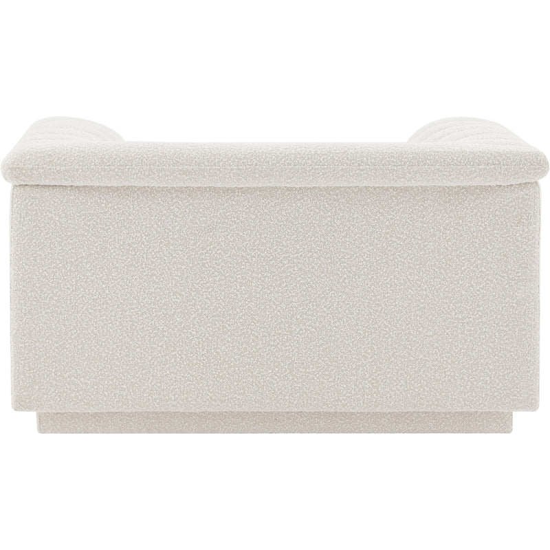 Meridian Cascade Cream Boucle Fabric Chair IMAGE 3