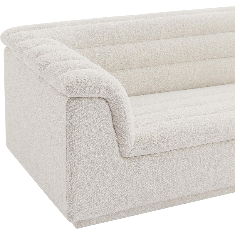 Meridian Cascade Cream Boucle Fabric Chair IMAGE 8