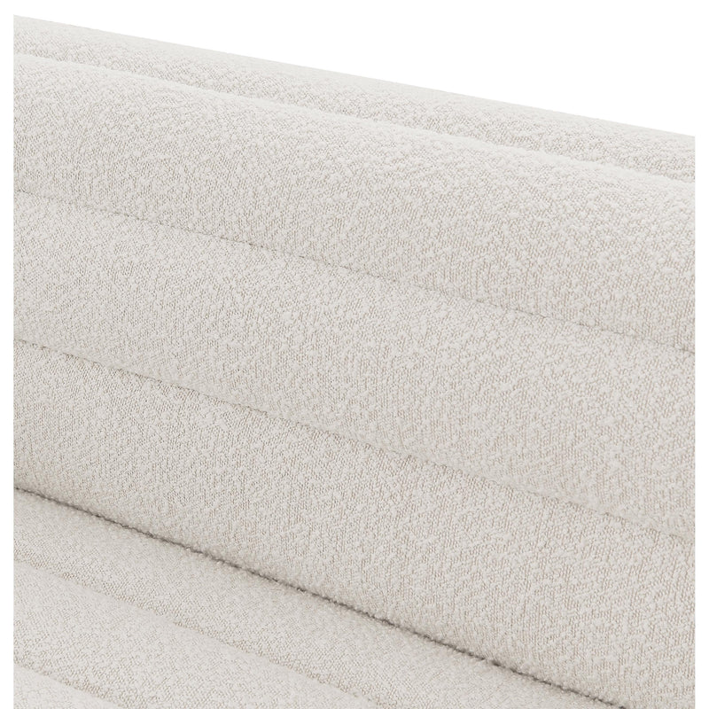 Meridian Cascade Cream Boucle Fabric Sofa IMAGE 13