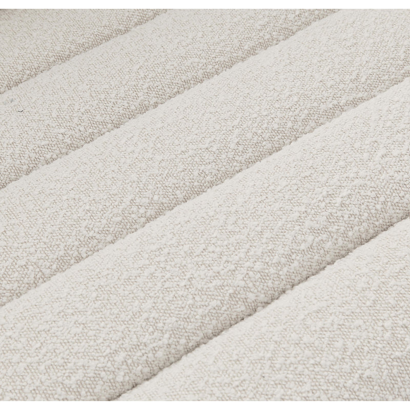 Meridian Cascade Cream Boucle Fabric Sofa IMAGE 14