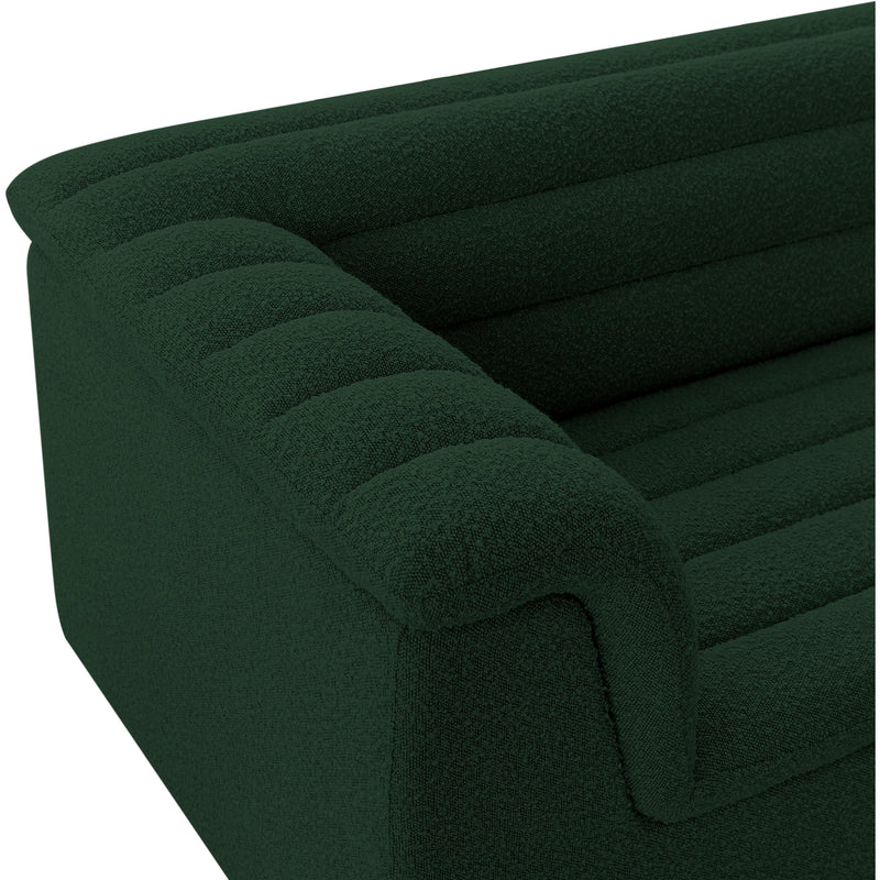 Meridian Cascade Green Boucle Fabric Chair IMAGE 12
