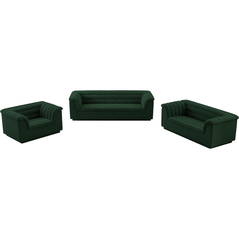 Meridian Cascade Green Boucle Fabric Chair IMAGE 16