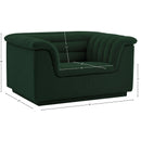 Meridian Cascade Green Boucle Fabric Chair IMAGE 18
