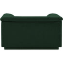 Meridian Cascade Green Boucle Fabric Chair IMAGE 3