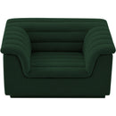 Meridian Cascade Green Boucle Fabric Chair IMAGE 4