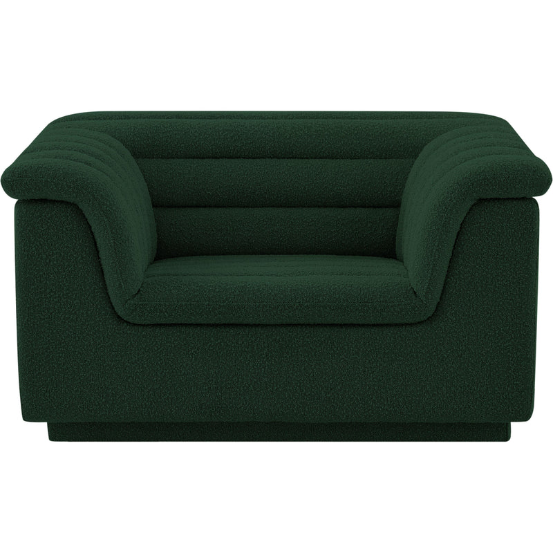 Meridian Cascade Green Boucle Fabric Chair IMAGE 5