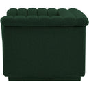 Meridian Cascade Green Boucle Fabric Chair IMAGE 6