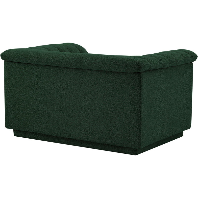 Meridian Cascade Green Boucle Fabric Chair IMAGE 7