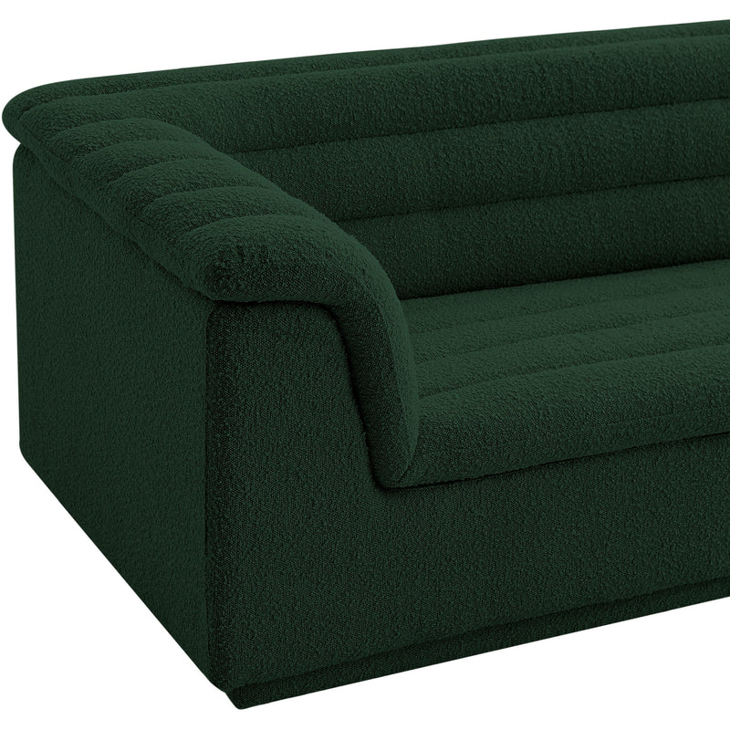Meridian Cascade Green Boucle Fabric Chair IMAGE 8