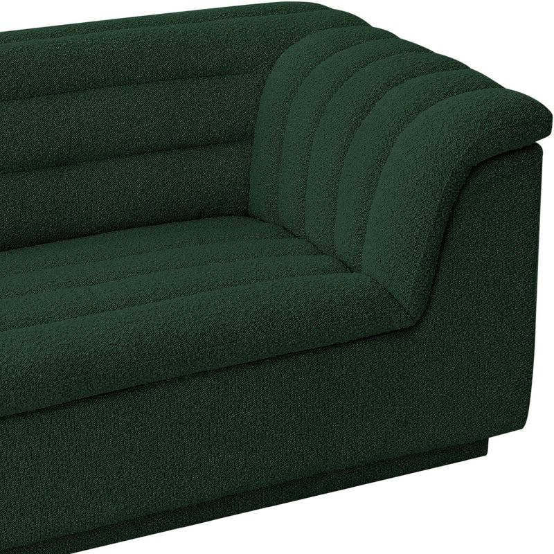 Meridian Cascade Green Boucle Fabric Chair IMAGE 9