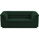 Meridian Cascade Green Boucle Fabric Loveseat IMAGE 5