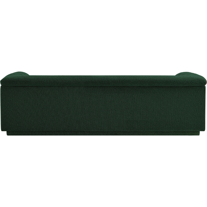 Meridian Cascade Green Boucle Fabric Sofa IMAGE 3
