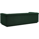 Meridian Cascade Green Boucle Fabric Sofa IMAGE 7