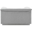 Meridian Cascade Grey Boucle Fabric Chair IMAGE 3