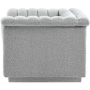 Meridian Cascade Grey Boucle Fabric Chair IMAGE 6