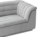 Meridian Cascade Grey Boucle Fabric Chair IMAGE 9