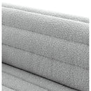 Meridian Cascade Grey Boucle Fabric Sofa IMAGE 13