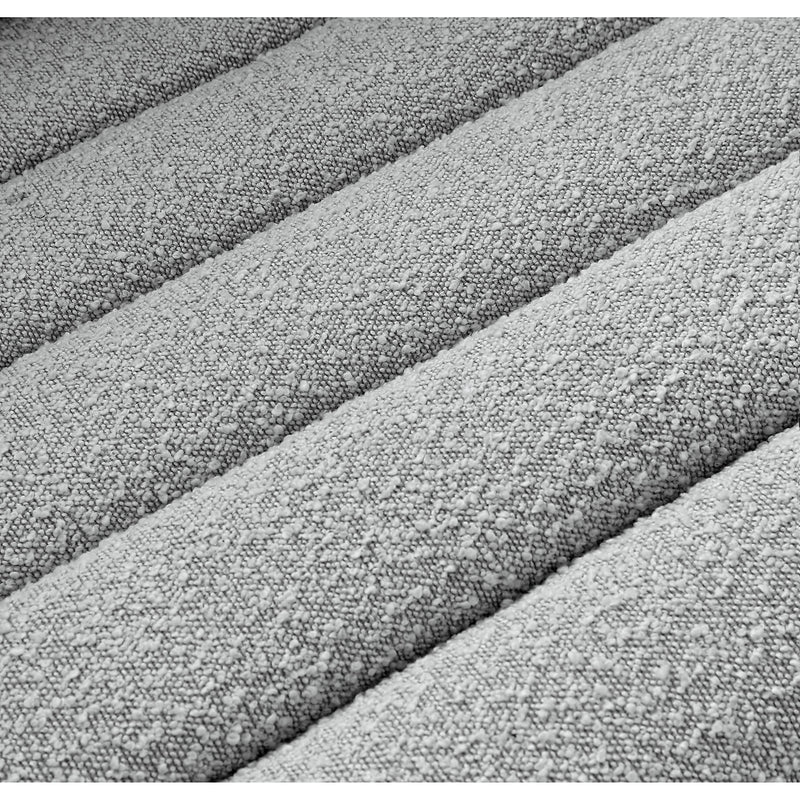 Meridian Cascade Grey Boucle Fabric Sofa IMAGE 14