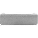 Meridian Cascade Grey Boucle Fabric Sofa IMAGE 3
