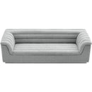 Meridian Cascade Grey Boucle Fabric Sofa IMAGE 4