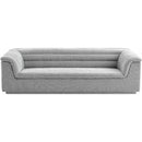 Meridian Cascade Grey Boucle Fabric Sofa IMAGE 5