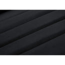 Meridian Cascade Black Velvet Fabric Chair IMAGE 12