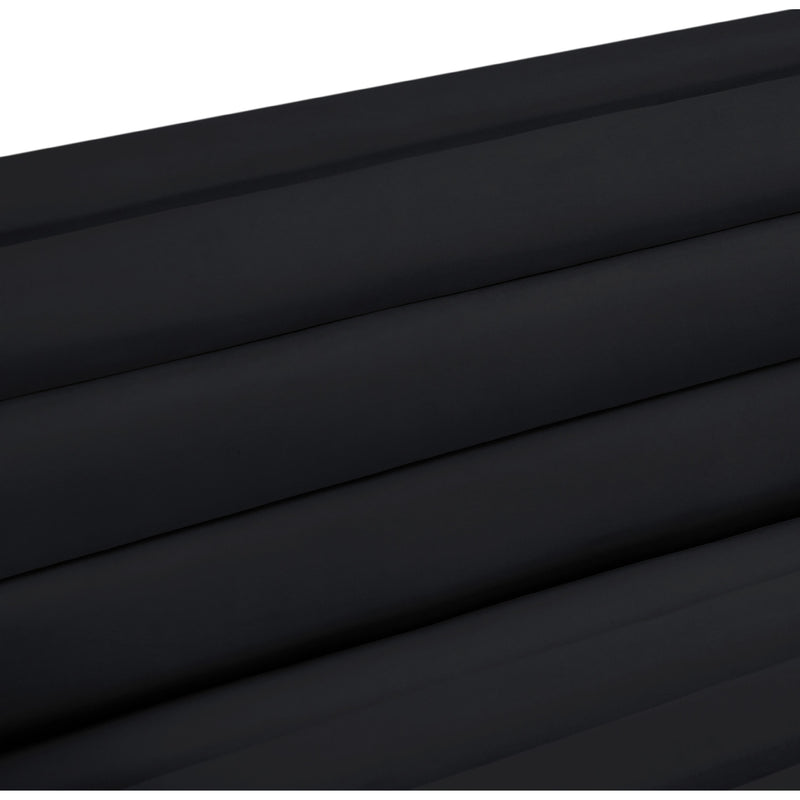 Meridian Cascade Black Velvet Fabric Sofa IMAGE 13