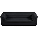 Meridian Cascade Black Velvet Fabric Sofa IMAGE 6