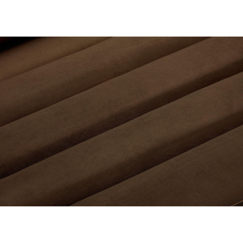 Meridian Cascade Brown Velvet Fabric Sofa IMAGE 12